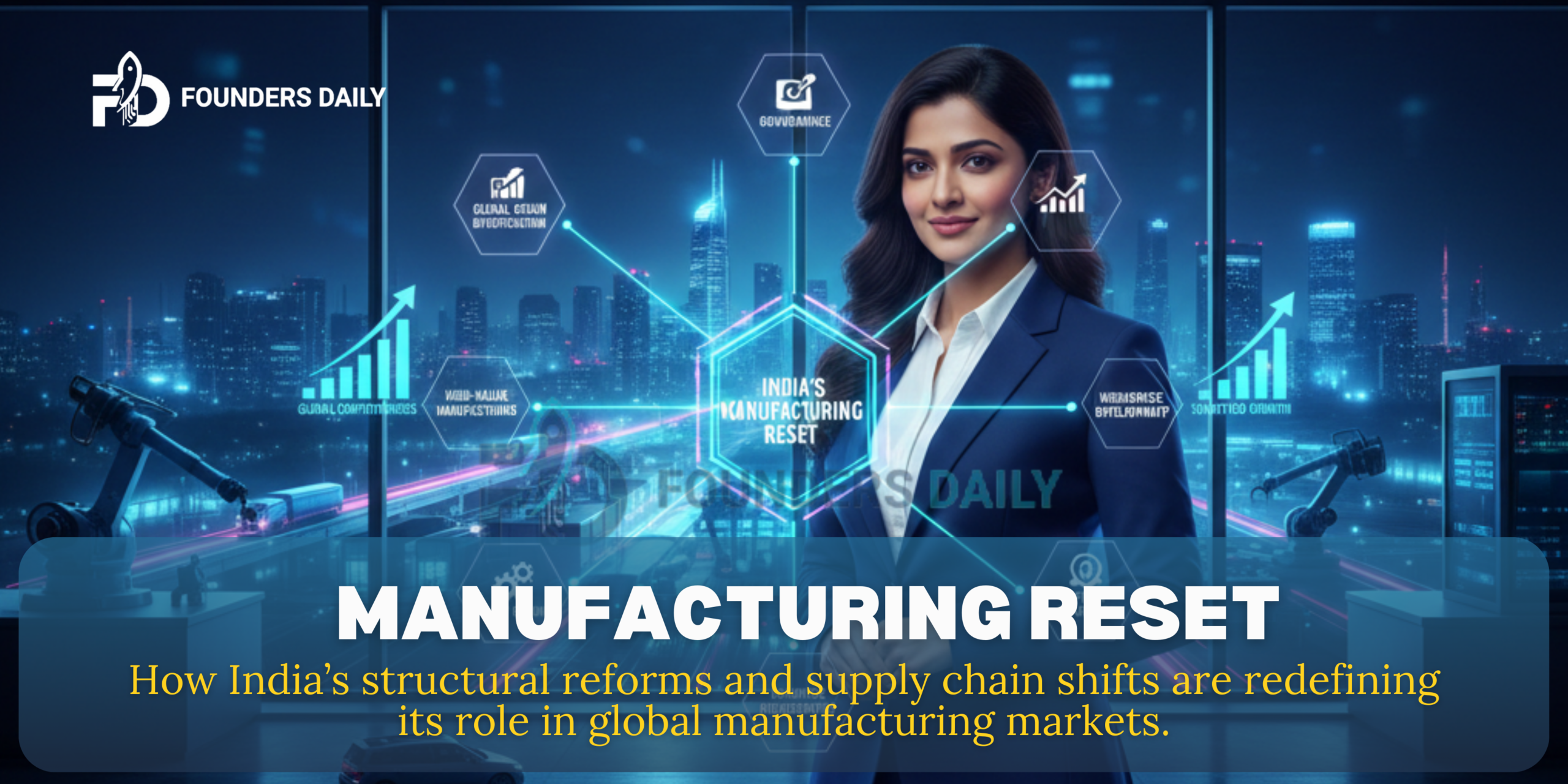 Read more about the article India’s Manufacturing Reset for Global Markets: A Structural Shift in Global Supply Chains