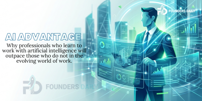 ai will not replace you but someone using ai will workplace concept