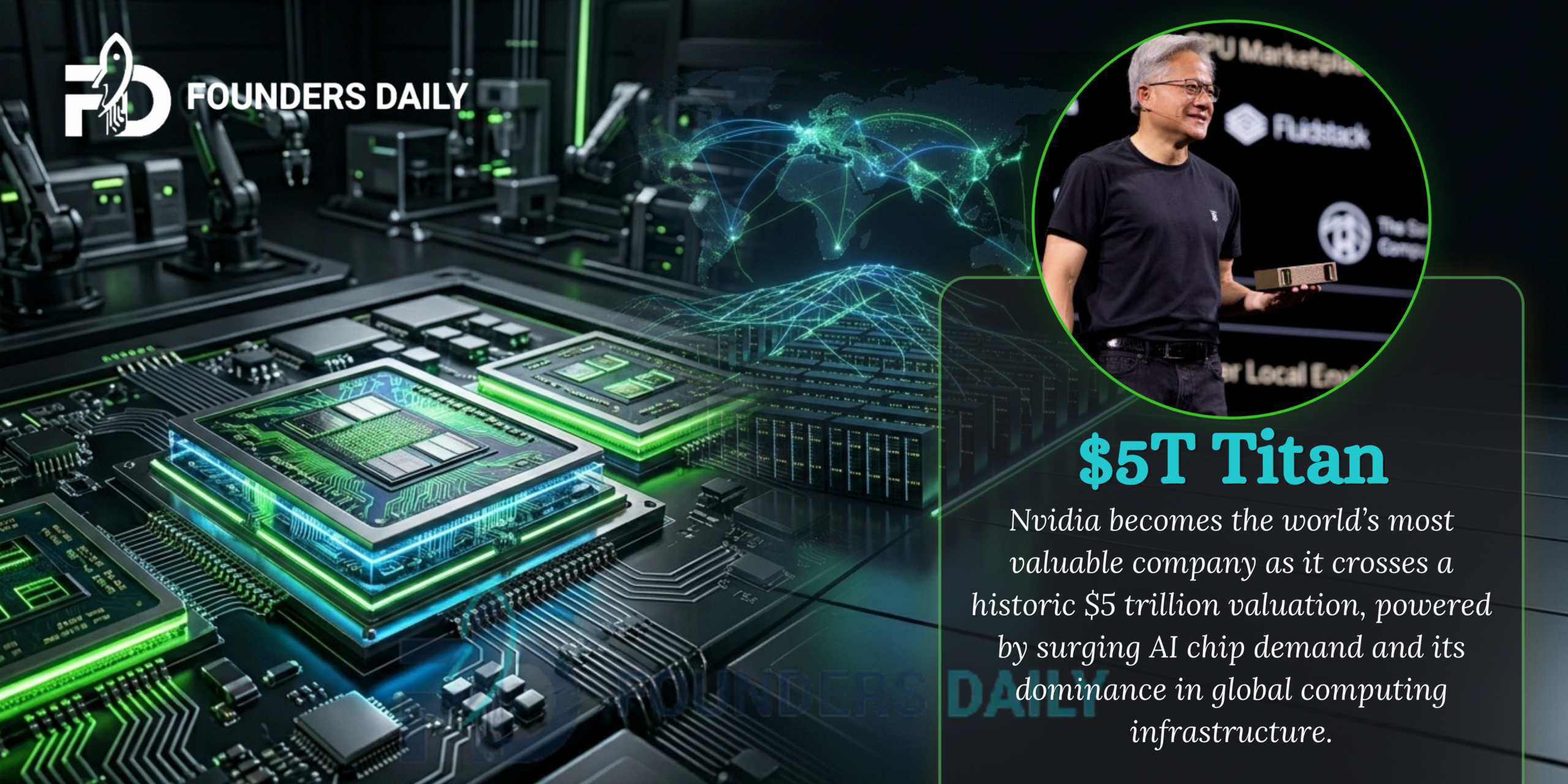 Nvidia Becomes World’s Most Valuable Company at $5 Trillion