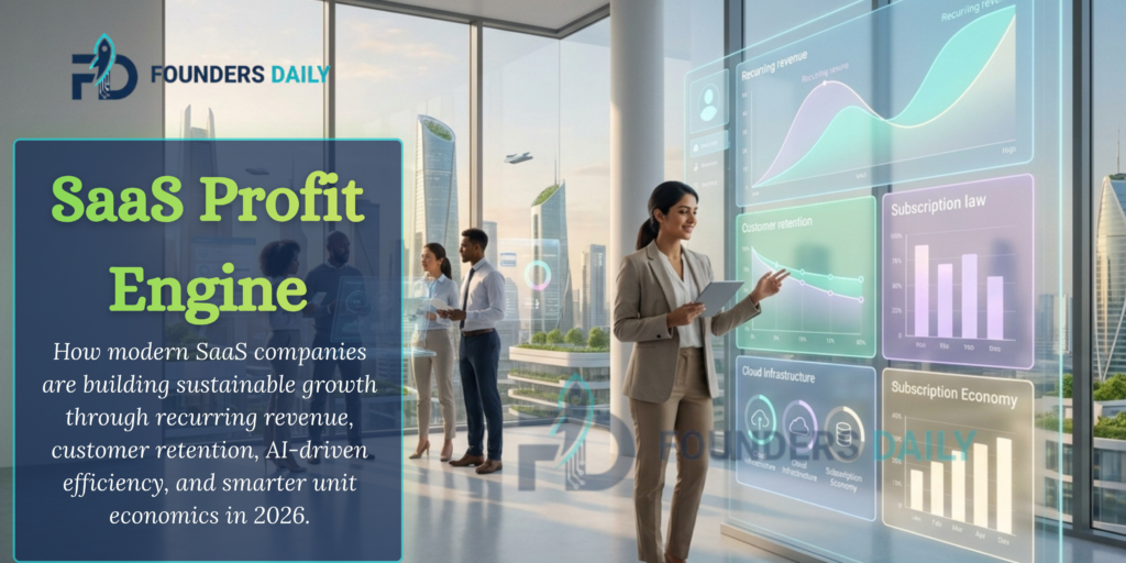 Profitable SaaS businesses analyzing recurring revenue and software growth metrics