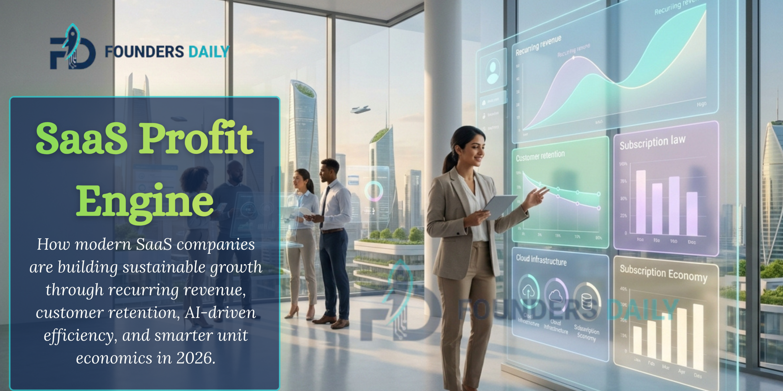 Profitable SaaS businesses analyzing recurring revenue and software growth metrics