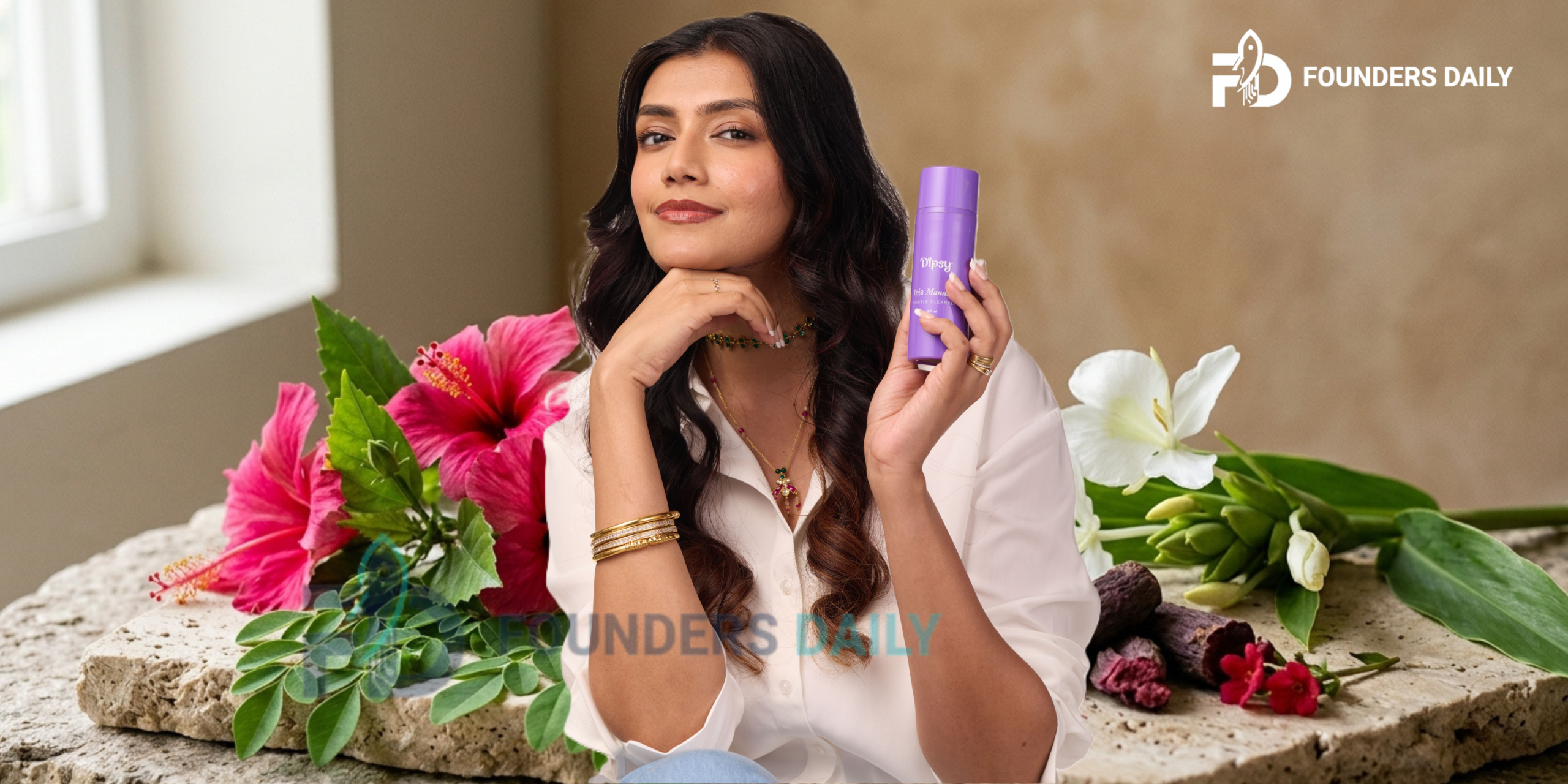 Dipsy Introduces Teja Mandara, a Gel-to-Milk Face Cleanser Inspired by Indian Botanicals