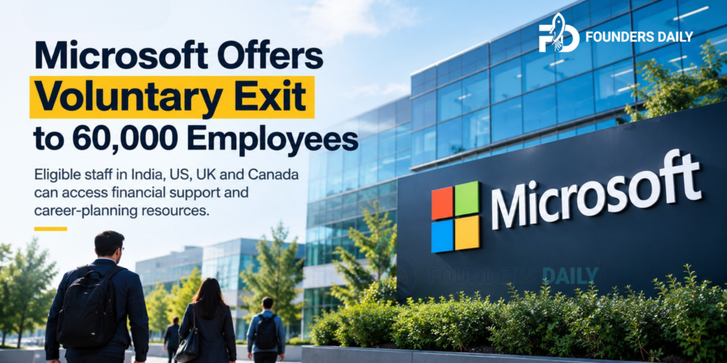Microsoft Offers Voluntary Exit to 60,000 Employees